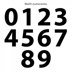 Numerokyltti - 1 numero