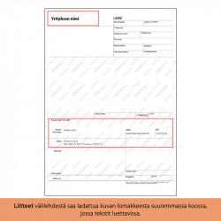 Laskulomake A4 - Malli 1 / 100 kpl