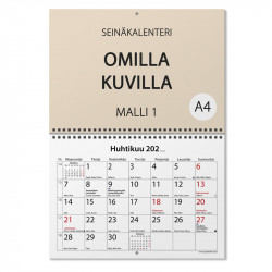 Kalenteri A4 Omilla kuvilla...