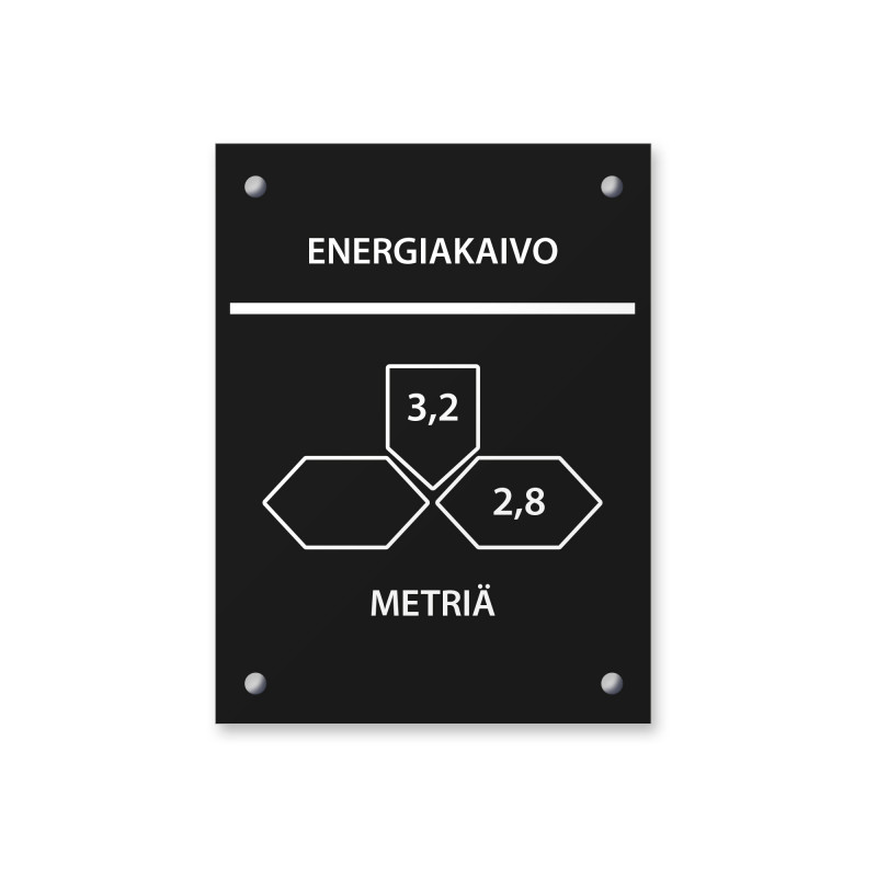 Energiakaivon sijaintikilpi 60x80 mm