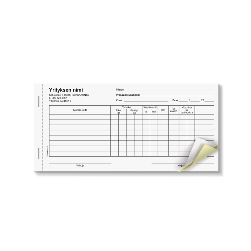 Tuntilappu 210x100mm 100 kpl