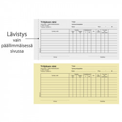 Tuntilappu 210x100mm 100 kpl