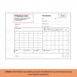 Ylösottolista A5L - malli 1 / 100kpl