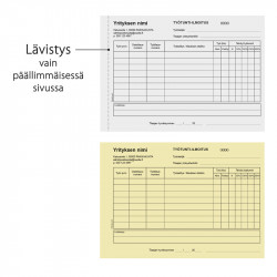 Työtunti-ilmoitus A5L 100 kpl