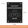 Sijaintikilpi 60x80 mm omalla tekstillä