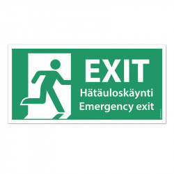 Exit hätäuloskäynti...