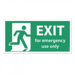 Exit for emergency use only (jälkivalaiseva)