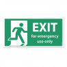 Exit for emergency use only (jälkivalaiseva)
