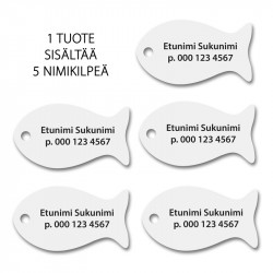 Pyydysmerkin nimikilpi Kala 5kpl