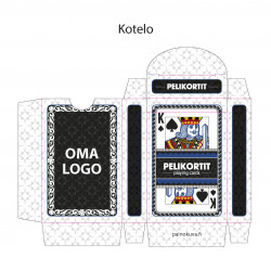 Pelikortit omalla logolla 25 pakkaa