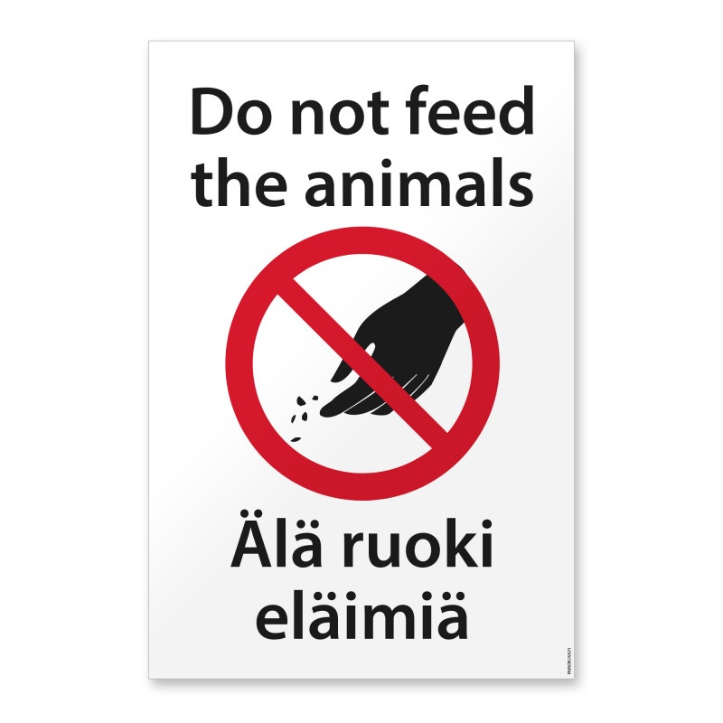 Älä ruoki eläimiä (FIN-ENG)