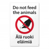 Älä ruoki eläimiä (FIN-ENG)