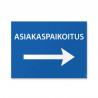 Asiakaspaikoitus (nuoli oikealle)