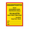 Tie suljettu rallin erikoiskokeen vuoksi -kyltti