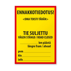Maantien tilapäinen...