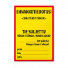 Maantien tilapäinen sulkeminen -kyltti