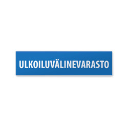 Ulkoiluvälinevarasto