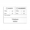 Huolto-kalibrointi -tarra 70x50 mm