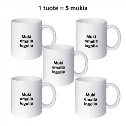 Muki omalla logolla 5kpl