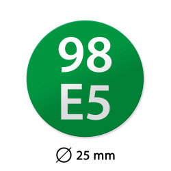 Bensiini 98 E5 merkintätarra