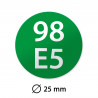 Bensiini 98 E5 merkintätarra