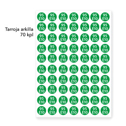 Bensiini 95 E10 merkintätarra
