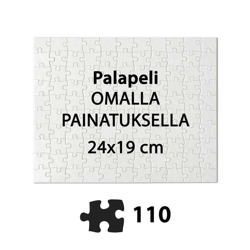 Palapeli omalla painatuksella 110 palaa