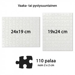 Palapeli omalla painatuksella 110 palaa