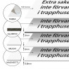 Ei tavaroiden säilytystä rapussa (suomi-ruotsi)