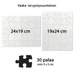 Palapeli omalla painatuksella 30 palaa