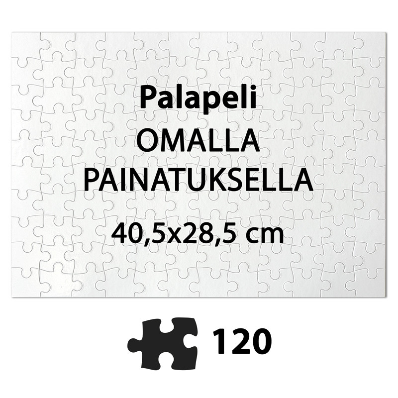 Palapeli omalla painatuksella 120 palaa