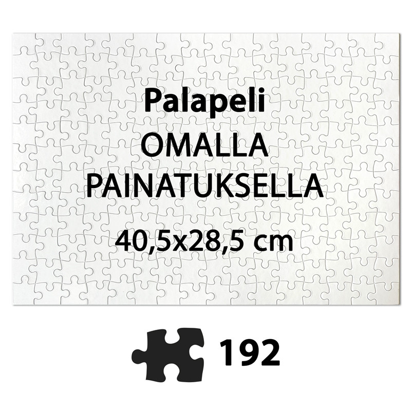 Palapeli omalla painatuksella 192 palaa