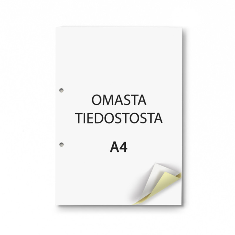 Itsejäljentävät lomakkeet omasta tiedostosta A4 - 100 kpl
