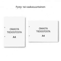 Itsejäljentävät lomakkeet omasta tiedostosta A4 - 100 kpl