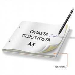 Itsejäljentävät lomakkeet omasta tiedostosta A5 - 100kpl
