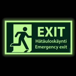 Exit hätäuloskäynti (jälkivalaiseva)