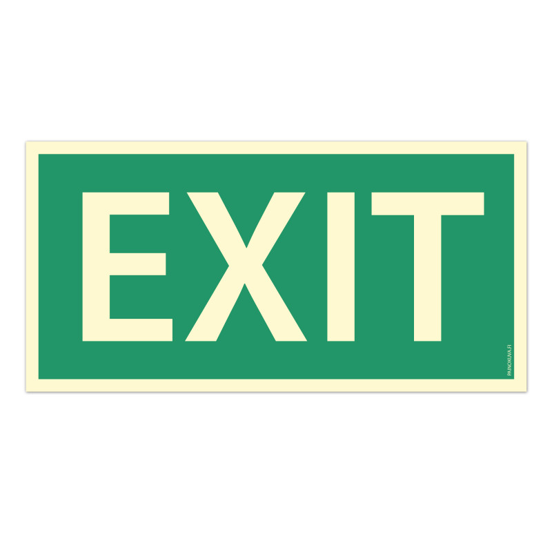 Exit jälkivalaiseva merkki