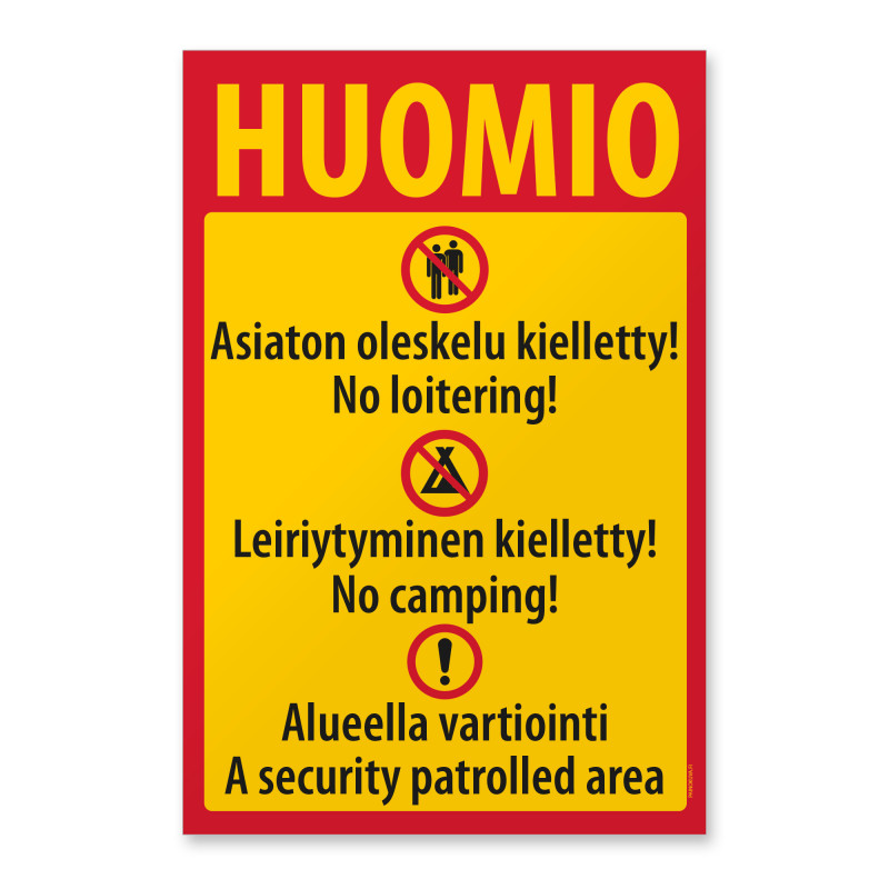 Alueella huomiotava malli 1