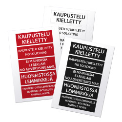 Huoneistotarroja arkilla