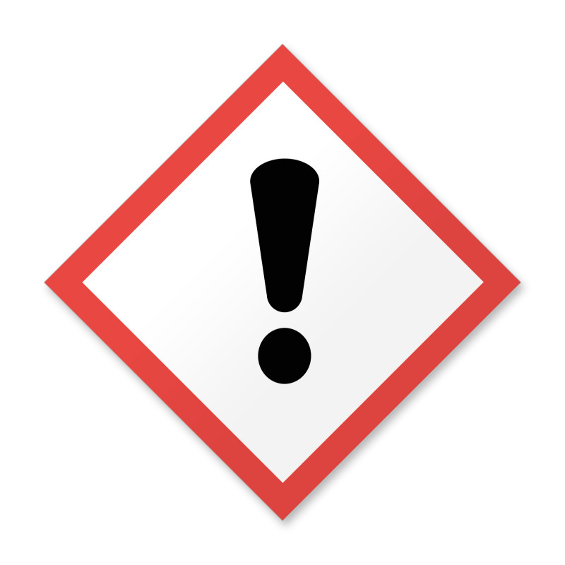 Terveysvaara/vaarallinen otsonikerrokselle kemikaalimerkki kylttinä tai tarrana