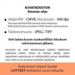 Hiirimatto 40x28 cm omalla painatuksella