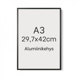 Alumiinikehys A3 tasainen profiili 7,8 mm