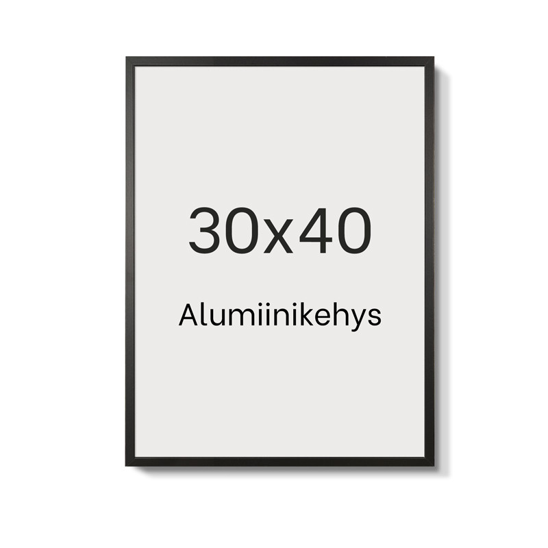 Alumiinikehys 30x40 cm tasainen profiili 7,8 mm