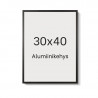 Alumiinikehys 30x40 cm tasainen profiili 7,8 mm