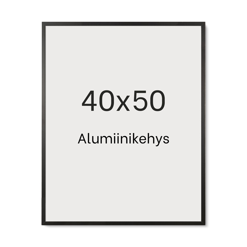 Alumiinikehys 40x50 cm tasainen profiili 7,8 mm