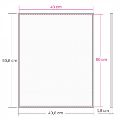 Alumiinikehys 40x50 cm tasainen profiili 7,8 mm