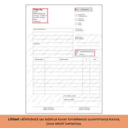 Osto- ja myyntikuitti A4 / 100 kpl
