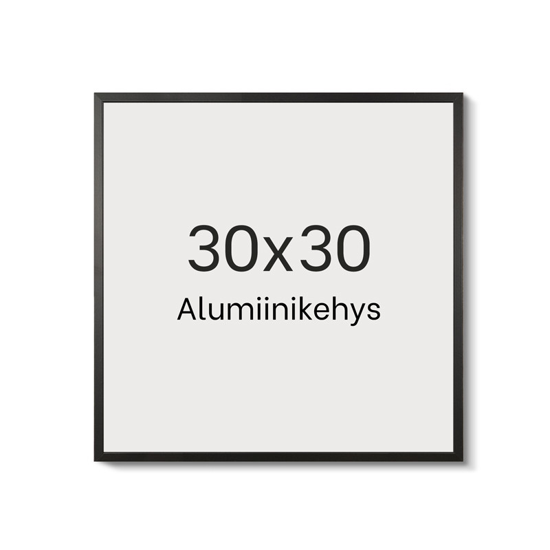 Alumiinikehys 30x30 cm tasainen profiili 7,8 mm