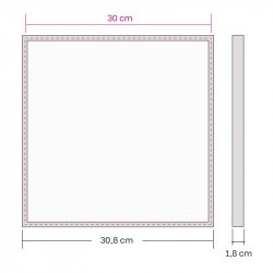 Alumiinikehys 30x30 cm tasainen profiili 7,8 mm