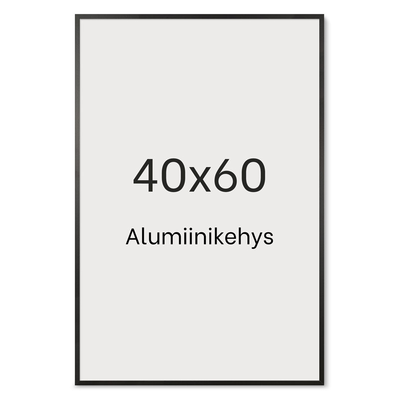 Alumiinikehys 40x60 cm tasainen profiili 7,8 mm